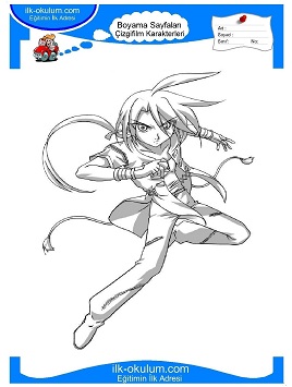 Çocuklar İçin Bakugan Boyama Sayfaları 